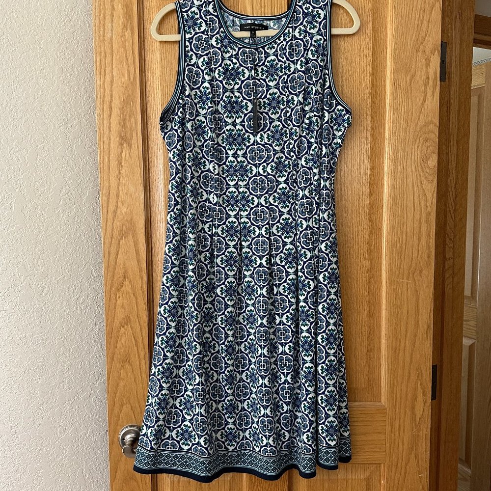 Max Studio sleeveless Blue Dress